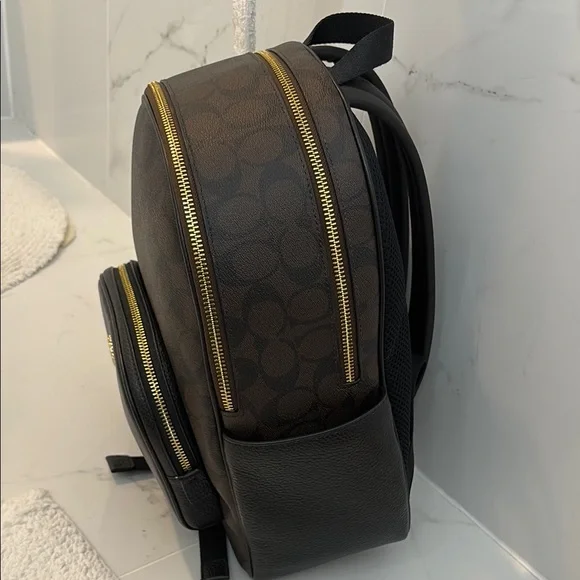 Coach Brown and Black Backpack - Picture 3 of 9